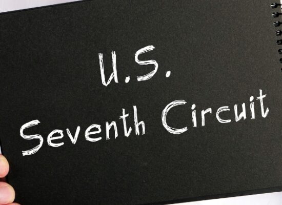 Business concept meaning U.S. Seventh Circuit with sign on the piece of paper.