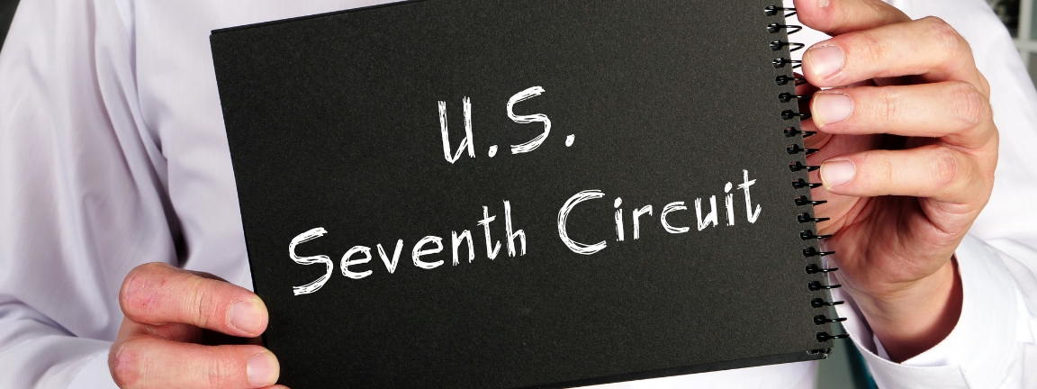 Business concept meaning U.S. Seventh Circuit with sign on the piece of paper.