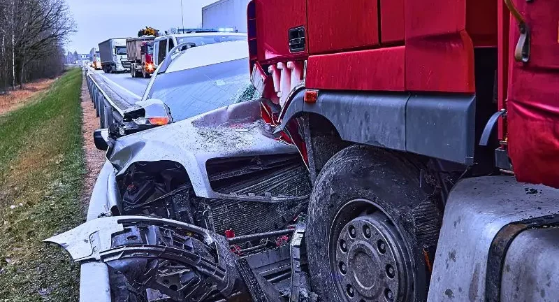 Red truck in a crash collision average truck accident settlement